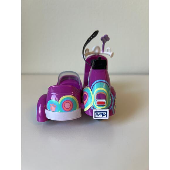 Littlest Pet Shop Blythe Purple Motorcycle Scooter Sidecar Hasbro 2010 w| 2 Pets - Picture 4 of 12